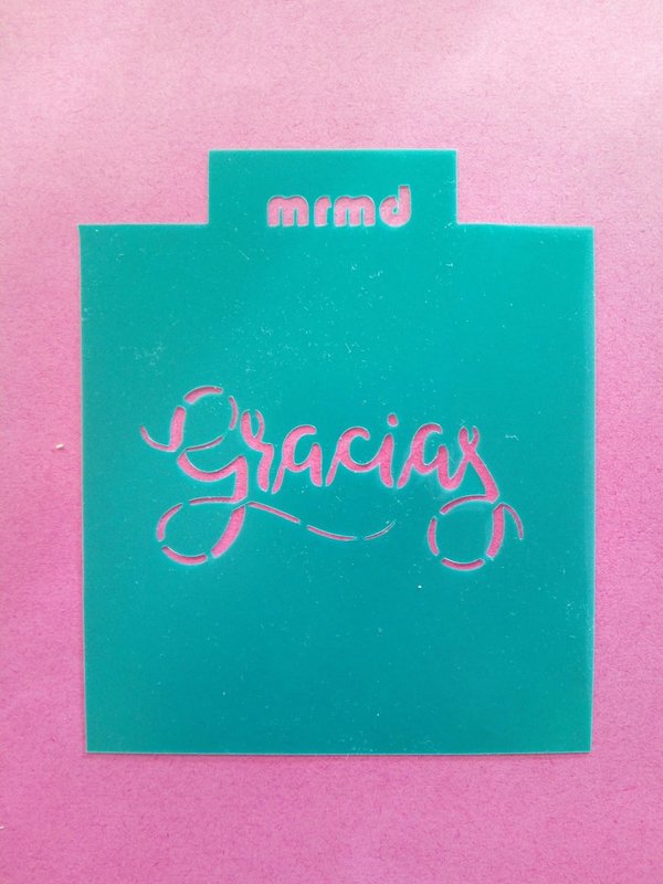 Stencil "Gracias"