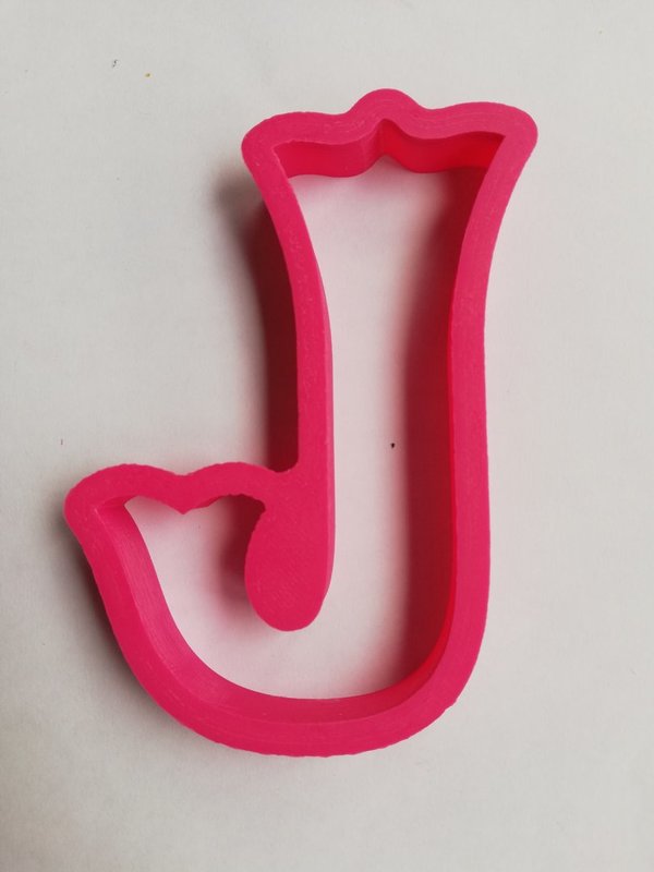 Cortador de galletas letra "J"