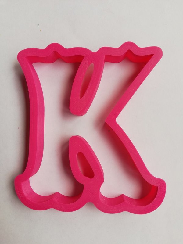 Cortador de galletas letra "K"