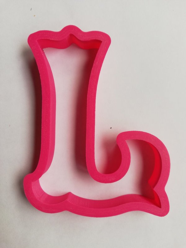 Cortador de galletas letra "L"