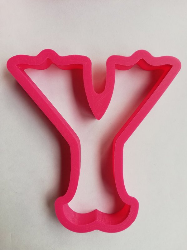 Cortador de galletas letra "Y"