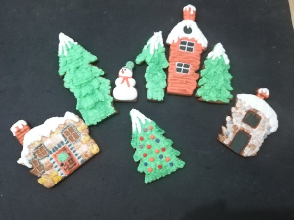 Kit cortadores paisaje de Navidad